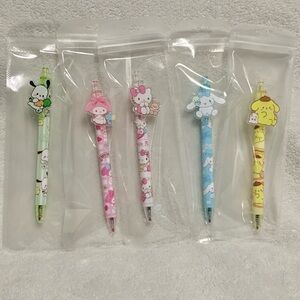 New Sanrio Character Pens Cinnamoroll Hello Kitty My Melody Pochacco Pompompurin